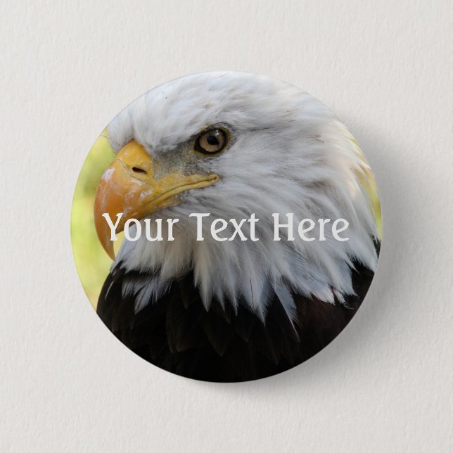 Falln Bald Eagle Liberty 6 Cm Round Badge (Front)