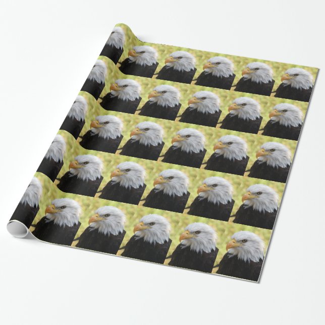 Falln Bald Eagle Liberty Wrapping Paper (Unrolled)