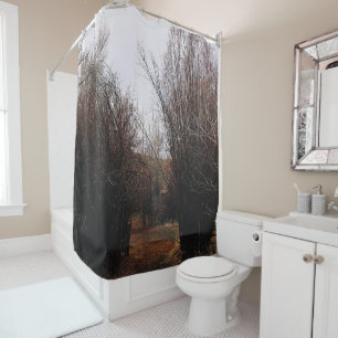 Falln Bannack Overgrowth Shower Curtain