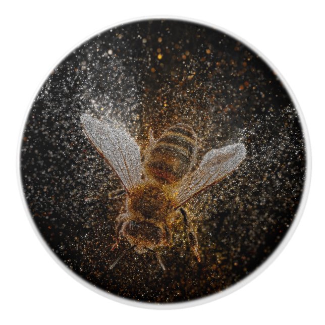 Falln Bees Are Magic Ceramic Knob (Front)