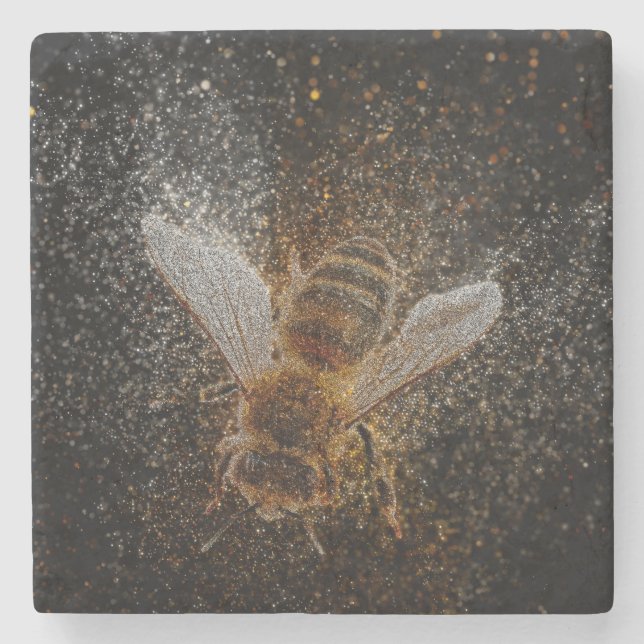 Falln Bees Are Magic Stone Coaster (Front)