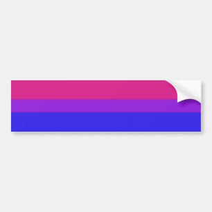 Falln Bisexual Pride Flag Bumper Sticker