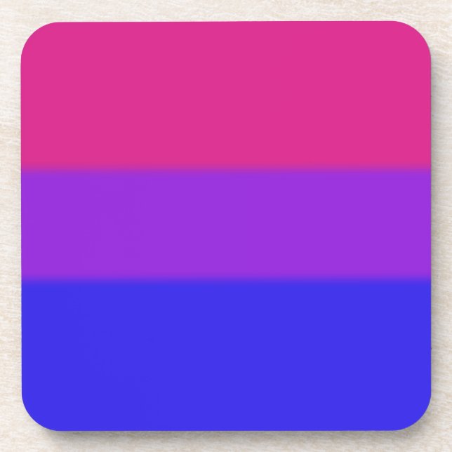 Falln Bisexual Pride Flag Coaster (Front)