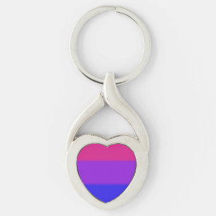 Falln Bisexual Pride Flag Key Ring