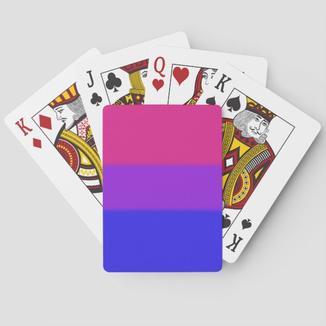 Falln Bisexual Pride Flag Playing Cards (Back)