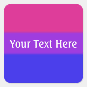 Falln Bisexual Pride Flag Square Sticker