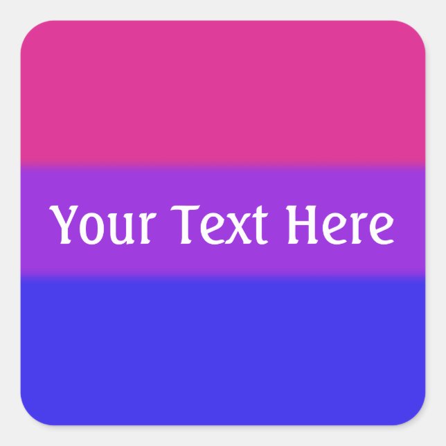 Falln Bisexual Pride Flag Square Sticker (Front)