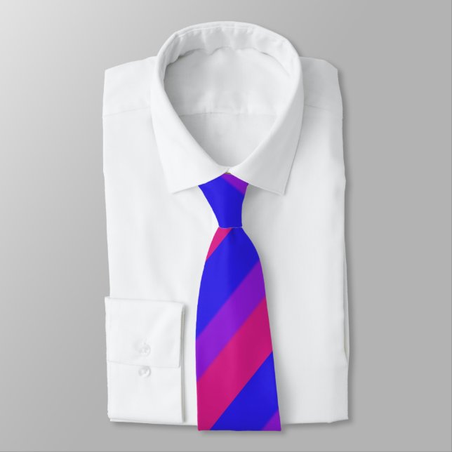 Falln Bisexual Pride Flag v3 Tie (Tied)