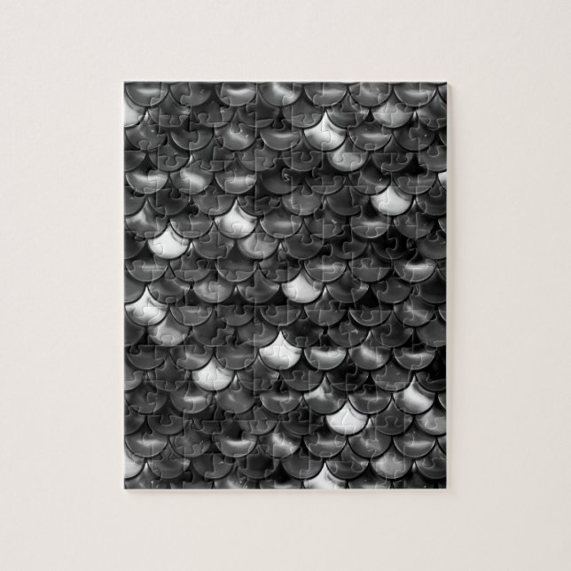 Falln Black and White Scales Jigsaw Puzzle (Vertical)
