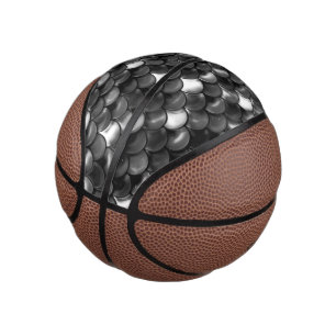 Falln Black and White Scales Mini Basketball