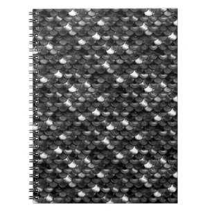 Falln Black and White Scales Notebook