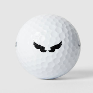 Falln Black Angel Wings Golf Balls