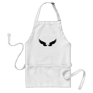 Falln Black Angel Wings Standard Apron