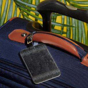 Falln Black Antique Book Luggage Tag