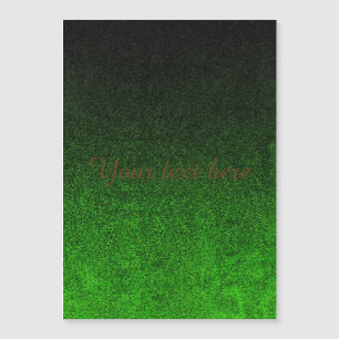 Falln Black & Green Glitter Gradient