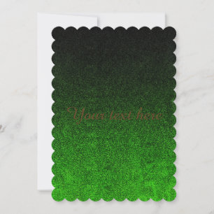 Falln Black & Green Glitter Gradient