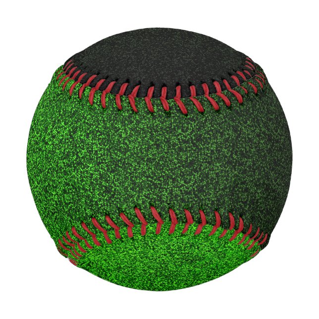 Falln Black & Green Glitter Gradient Baseball (Front)