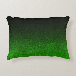 Falln Black & Green Glitter Gradient Decorative Cushion