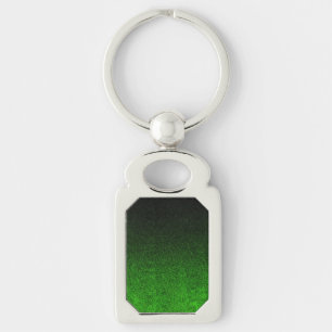 Falln Black & Green Glitter Gradient Key Ring