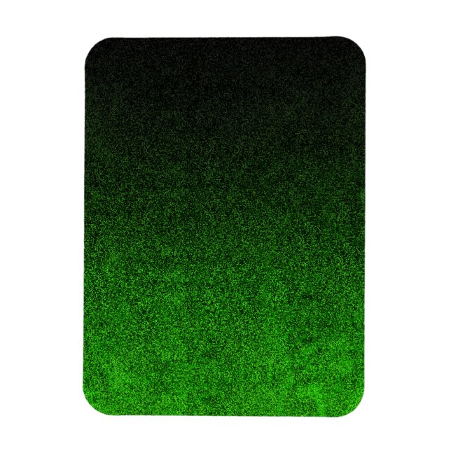 Falln Black & Green Glitter Gradient Magnet (Vertical)