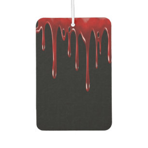 Falln Blood Drips Black Car Air Freshener
