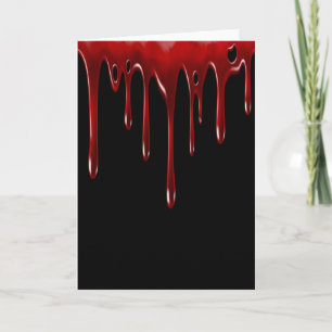 Falln Blood Drips Black Card