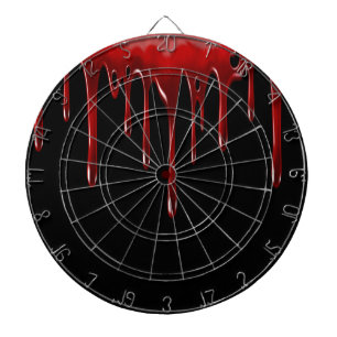 Falln Blood Drips Black Dartboard