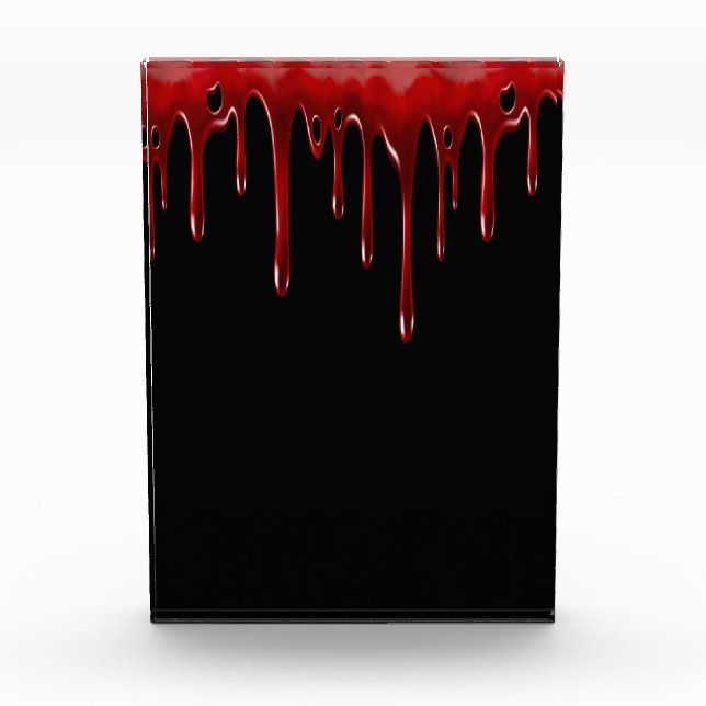 Falln Blood Drips Black Photo Block (Front)