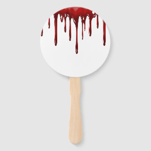 Falln Blood Drips Hand Fan