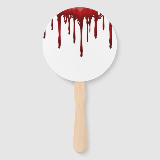 Falln Blood Drips Hand Fan (Front)