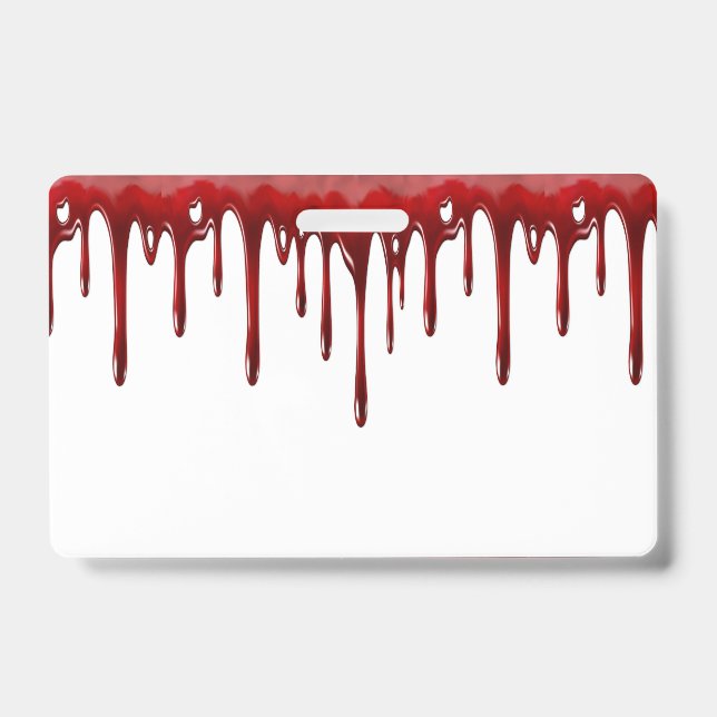 Falln Blood Drips ID Badge (Front)
