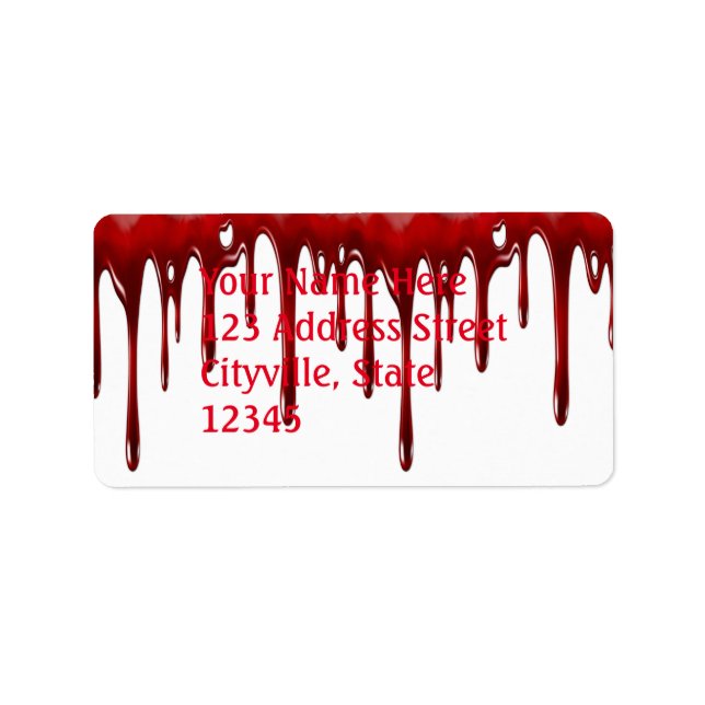 Falln Blood Drips White Label (Front)