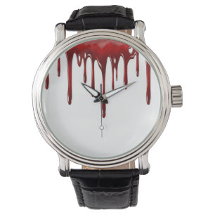 Falln Blood Drips White Watch
