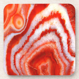 Falln Blood Orange Agate. Coaster