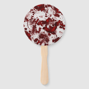 Falln Blood Splatter Hand Fan