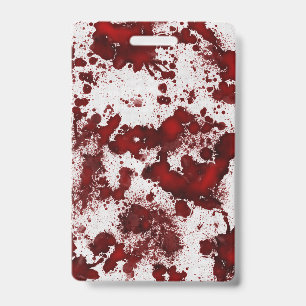 Falln Blood Splatter ID Badge