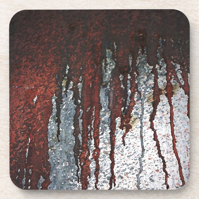 Falln Bloody Rust Drips Coaster (Front)