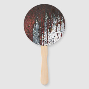 Falln Bloody Rust Drips Hand Fan
