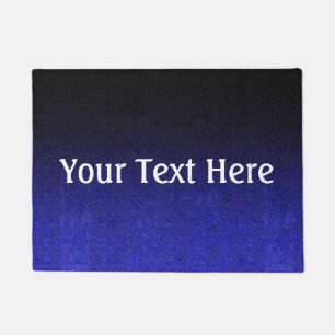 Falln Blue & Black Glitter Gradient Doormat