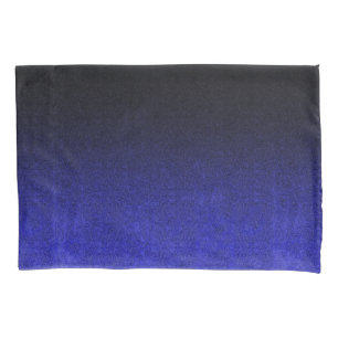 Falln Blue & Black Glitter Gradient Pillowcase