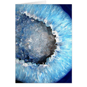 Falln Blue Crystal Geode