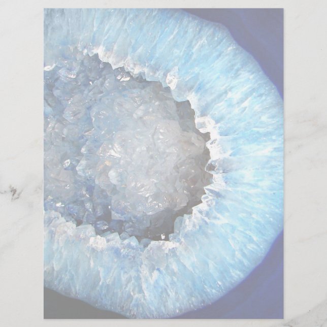 Falln Blue Crystal Geode (Front)