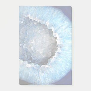 Falln Blue Crystal Geode Post-it Notes