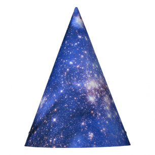 Falln Blue Embrionic Starfield Party Hat