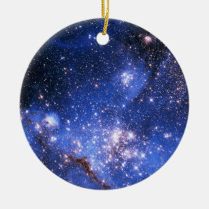 Falln Blue Embrionic Stars Ceramic Tree Decoration
