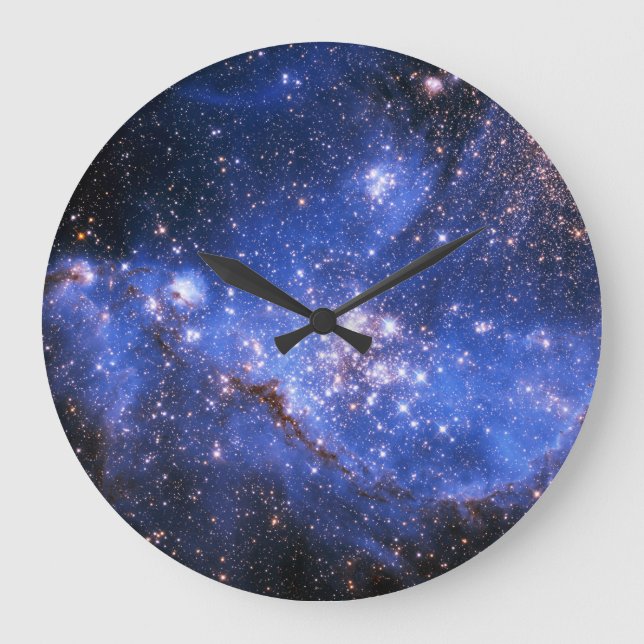 Falln Blue Embrionic Stars Large Clock (Front)