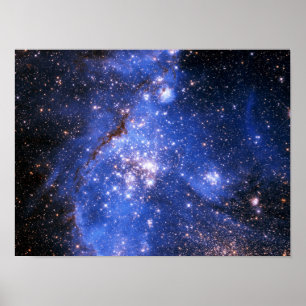 Falln Blue Embrionic Stars Poster