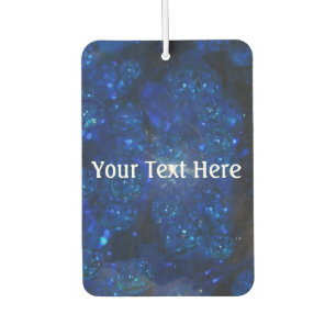 Falln Blue Glass Bubbles Car Air Freshener