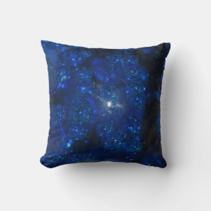 Falln Blue Glass Bubbles Cushion