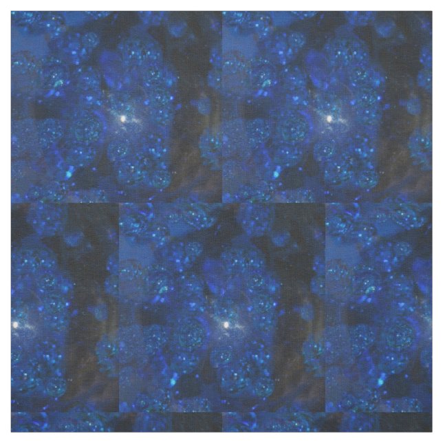 Falln Blue Glass Bubbles Fabric (Swatch)